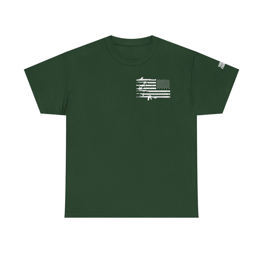 Second Amendment T-Shirt — Constitution Quote Flag Tee