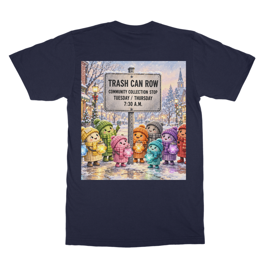Trash Can Row – Classic Adult T-Shirt