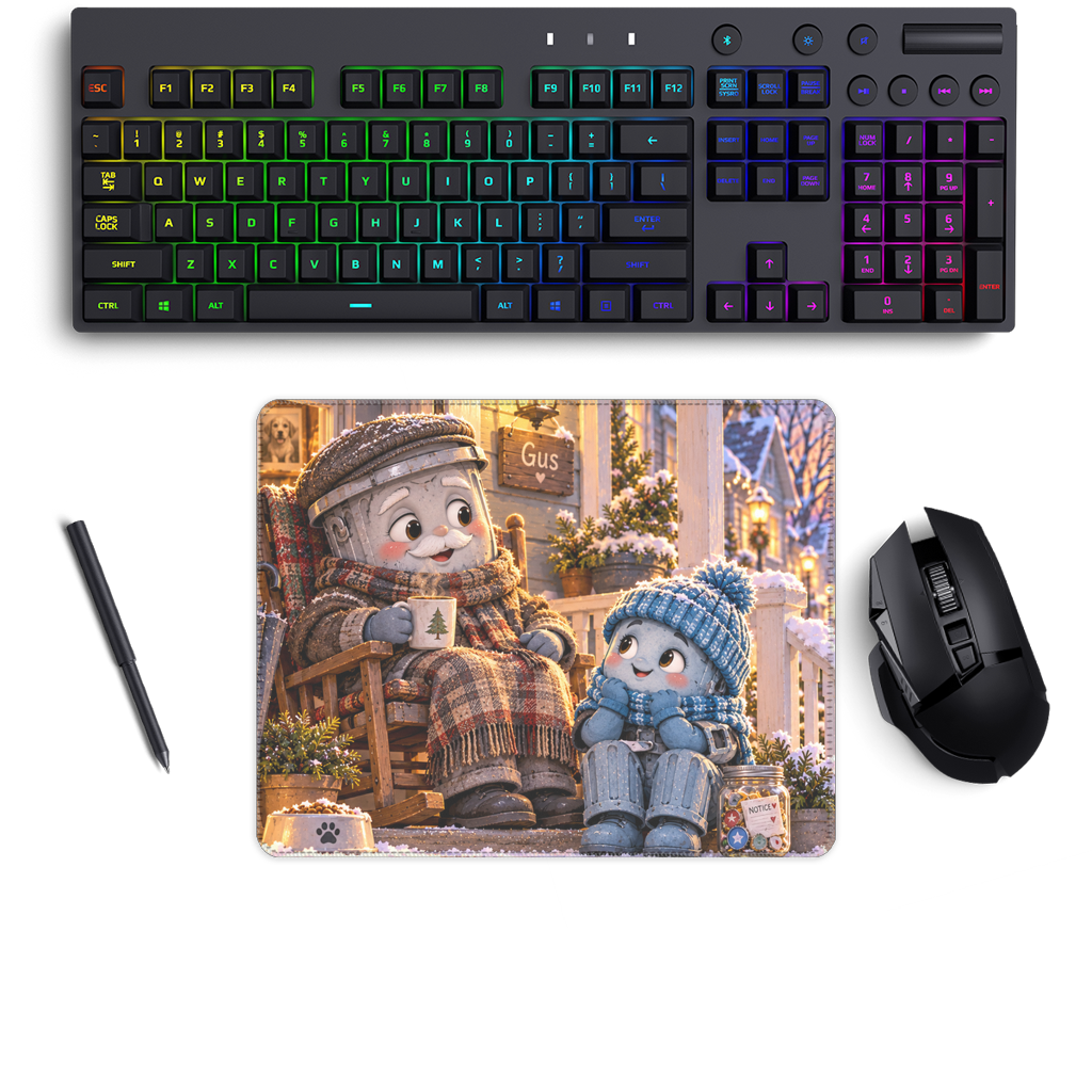 Trash Can Row Medium Gaming Pad