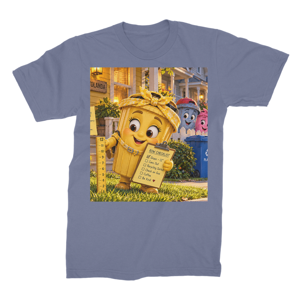 Trash Can Row Unisex Cotton T-Shirt