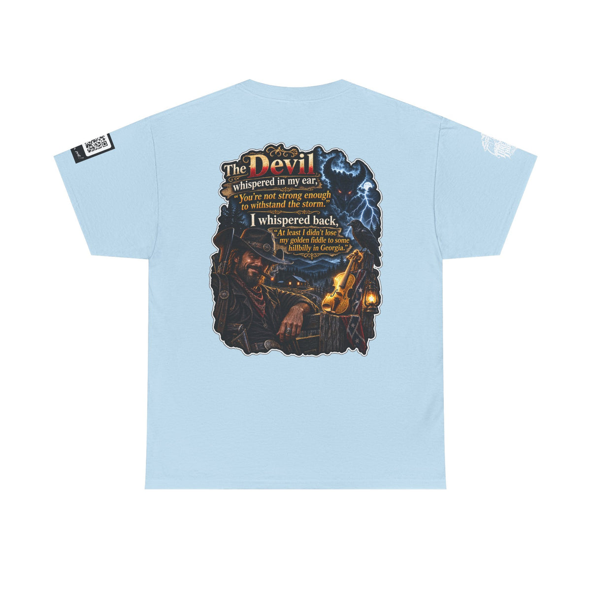 The Devil Whispered About the Storm — Georgia Hillbilly Back Graphic Tee