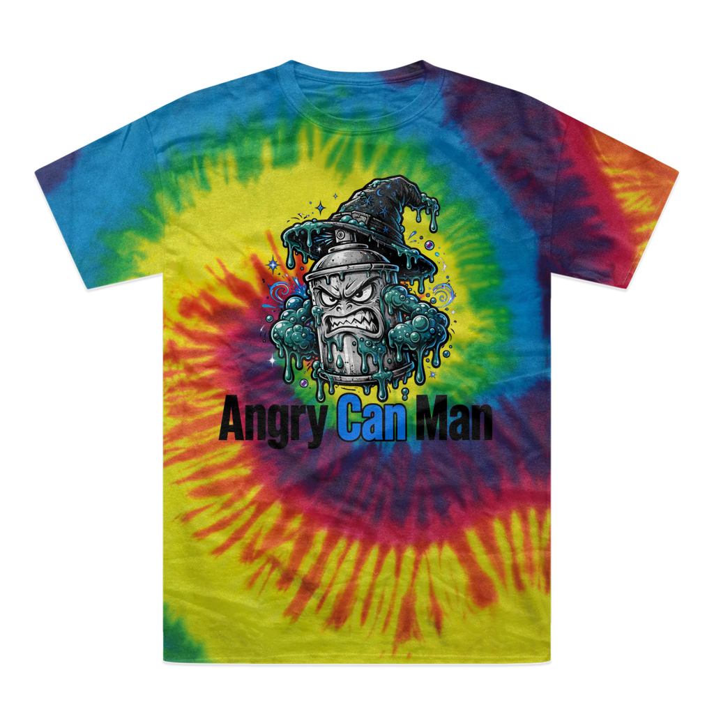 angry can man Tie-Dye T-Shirt