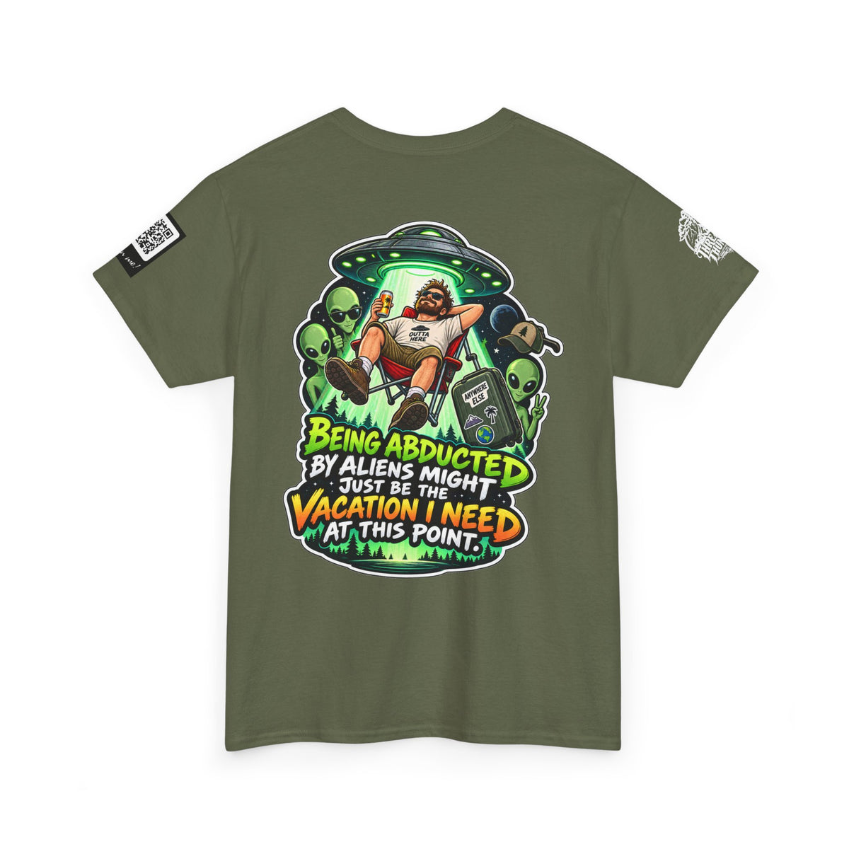 Alien Abduction Is the Vacation I Need Back Graphic Tee