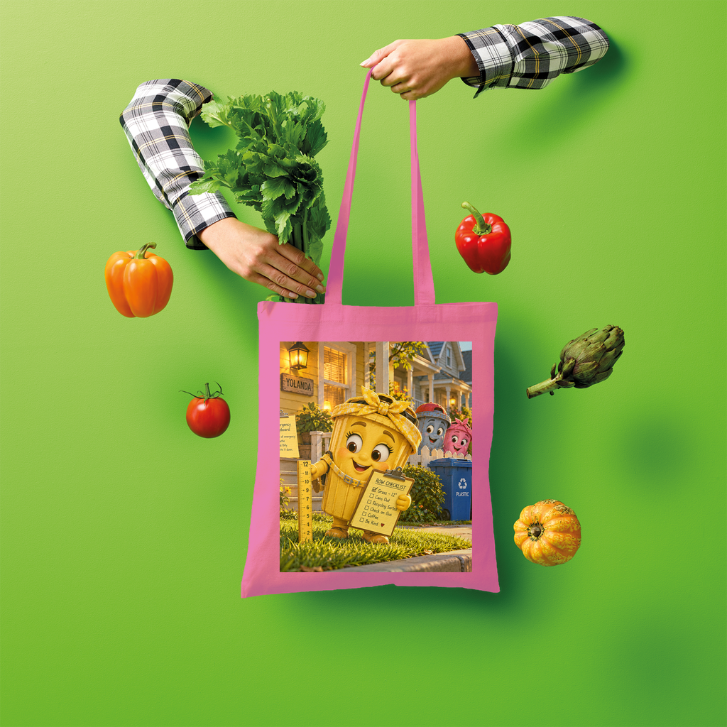 Trash Can Row Shopper Tote Bag