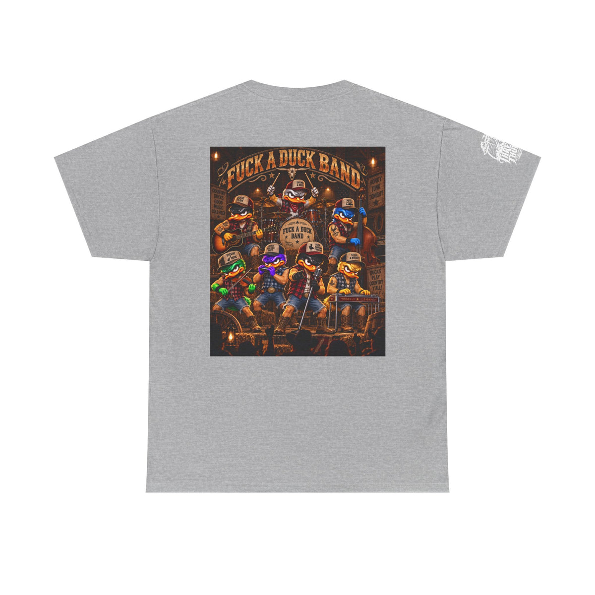 FUCK A DUCK BAND — Honky-Tonk Duck Band Back Graphic Tee