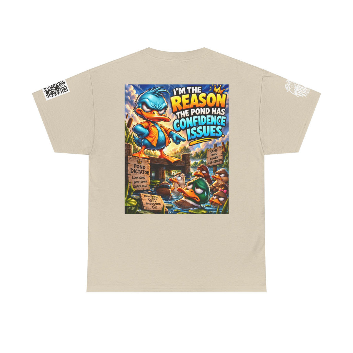 The Reason the Pond Has Confidence Issues Back Graphic Tee