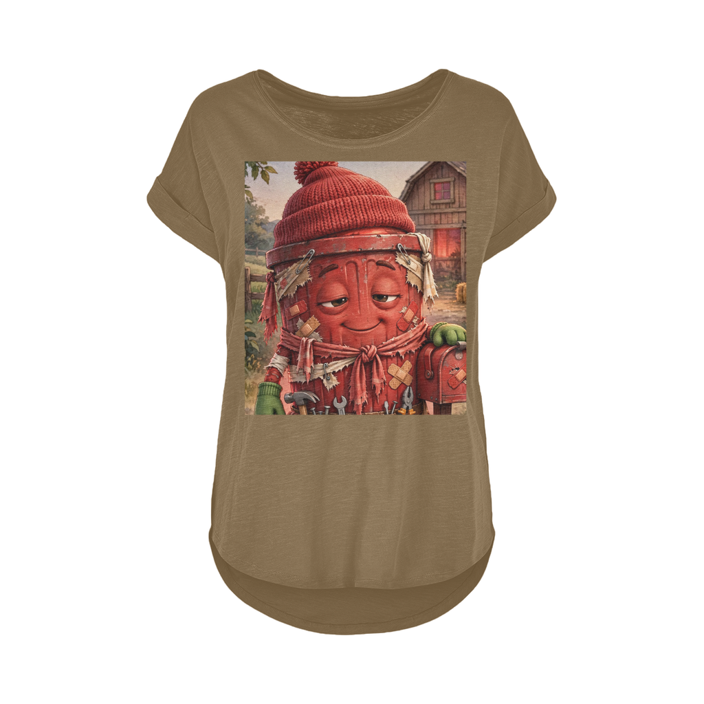 Trash Can Row Women's Long Slub T-Shirt XS-5XL
