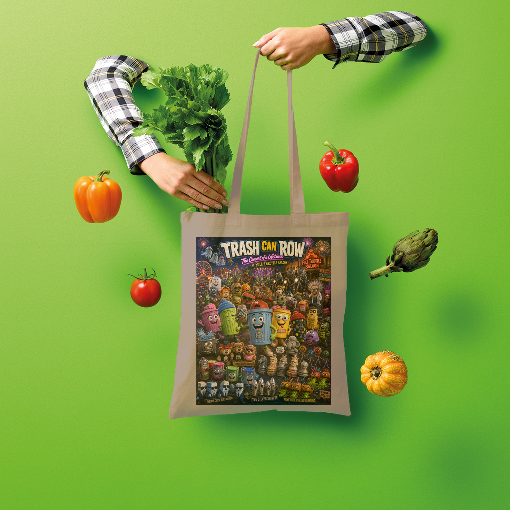 Trash Can Row CONCERT FOR A LIFETIME Shopper Tote Bag