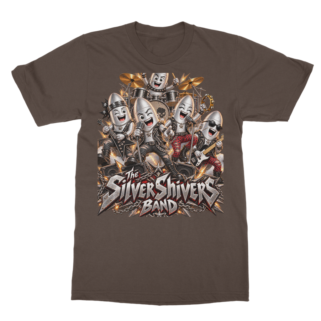The Silver Shivers Band Classic Heavy Cotton Adult T-Shirt