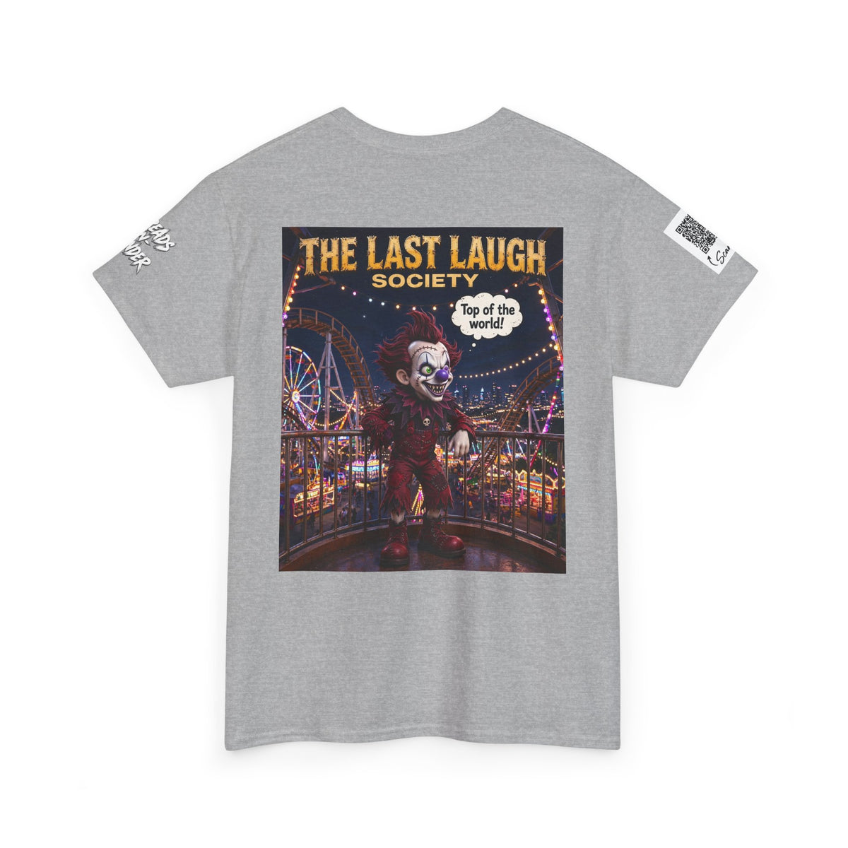 The Last Laugh Society Tee #111 — Carnival Clown Horror Graphic T-Shirt