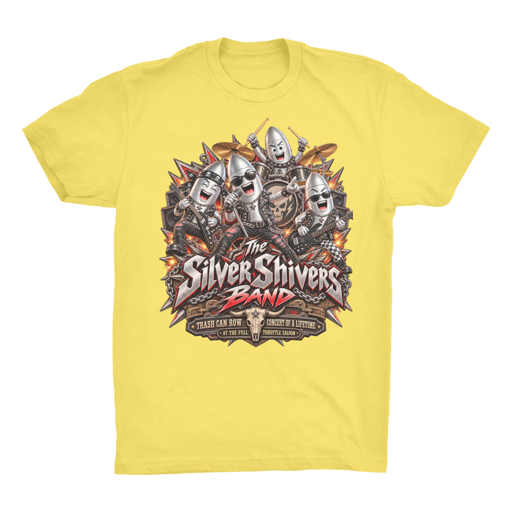 The Silver Shivers Band Organic Adult T-Shirt
