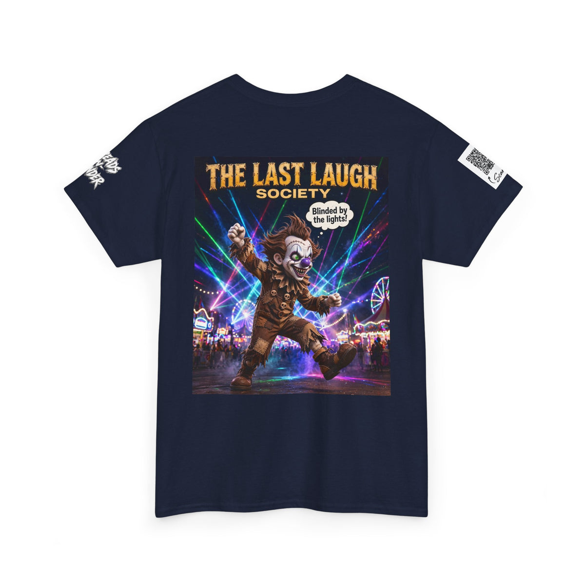 The Last Laugh Society Tee #103 — Carnival Clown Horror Graphic T-Shirt