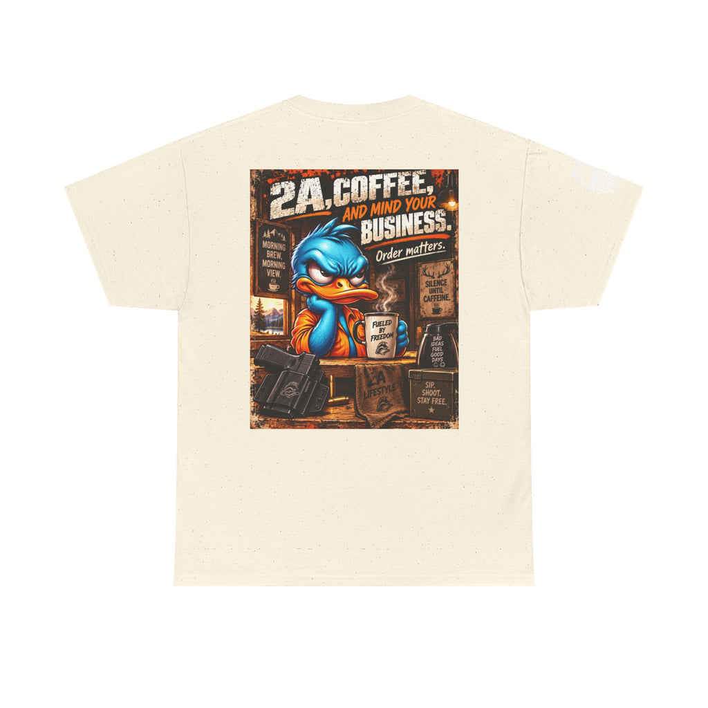 2A, Coffee, and Mind Your Business Back Graphic Tee