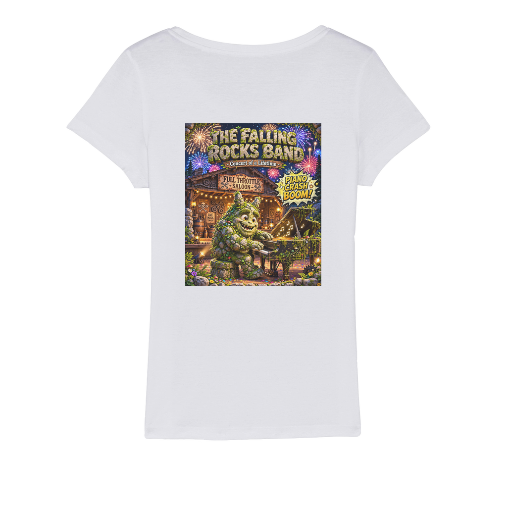 Falling Rocks COllection Organic Jersey Womens T-Shirt