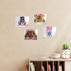 SARCASM 105 Rectangle Wall Tiles Set of 4