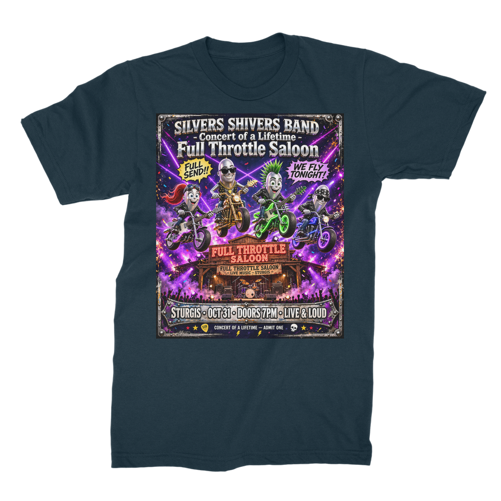 The Silver Shivers Band Unisex Cotton T-Shirt