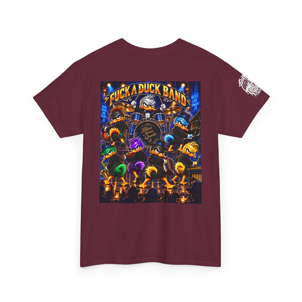 FUCK A DUCK BAND — Backstage Quack Crew Back Graphic Tee