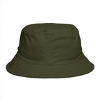Bucket Hat - Red Liesbovt Homeland Security Skull Logo