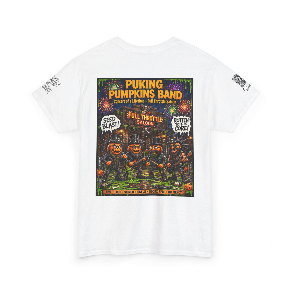 The Puking Pumpkins Band #6 — Concert of Life - Horror Graphic T-Shirt