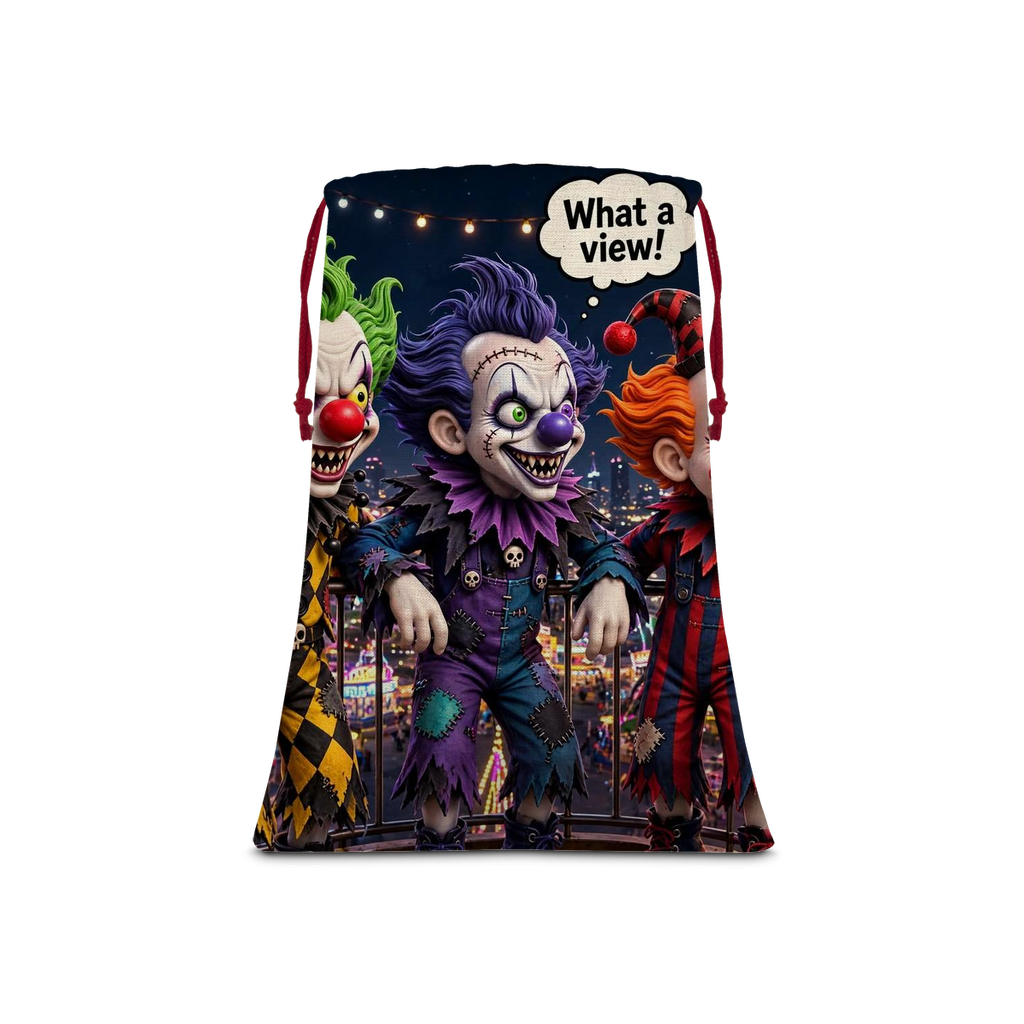 The Last Laugh Society Sublimation Linen Drawstring Sack