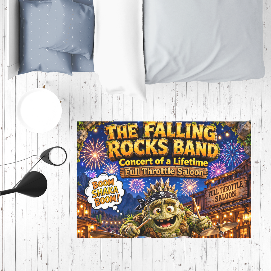 Falling Rocks COllection Sublimation Mat / Carpet / Rug / Play Mat / Pet Feeding Mat