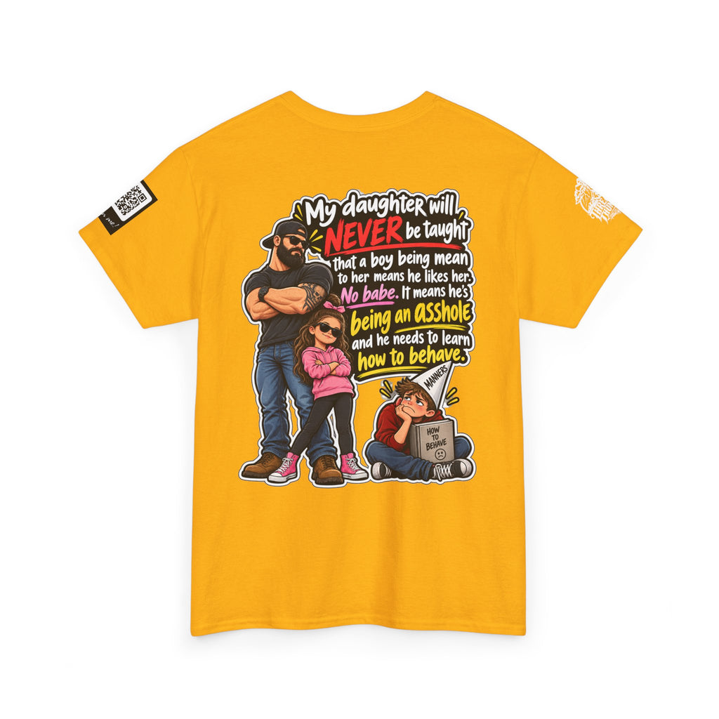 My Daughter Won’t Learn That Mean Boys Like Her Back Graphic Tee