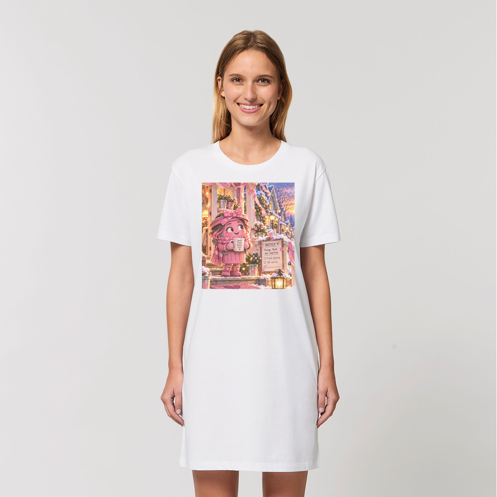 Trash Can Row – Organic T-Shirt Dress