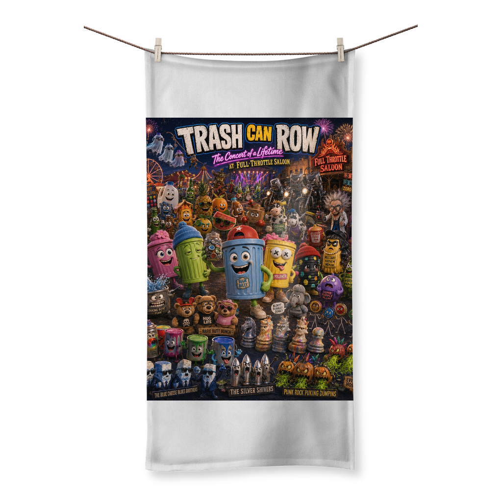 Trash Can Row: Concert for a Lifetime – Sublimation All Over Towel
