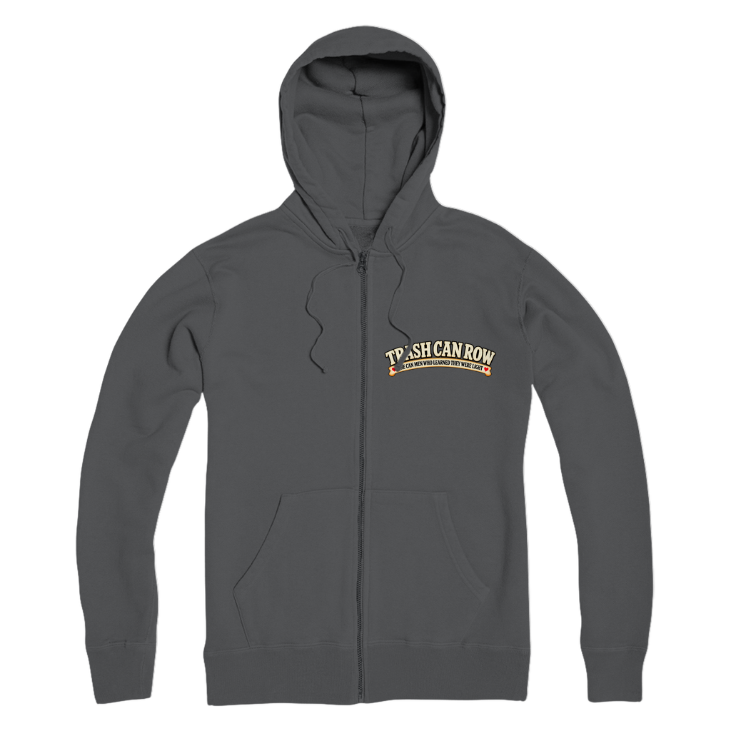 Trash Can Row – Premium Adult Zip Hoodie