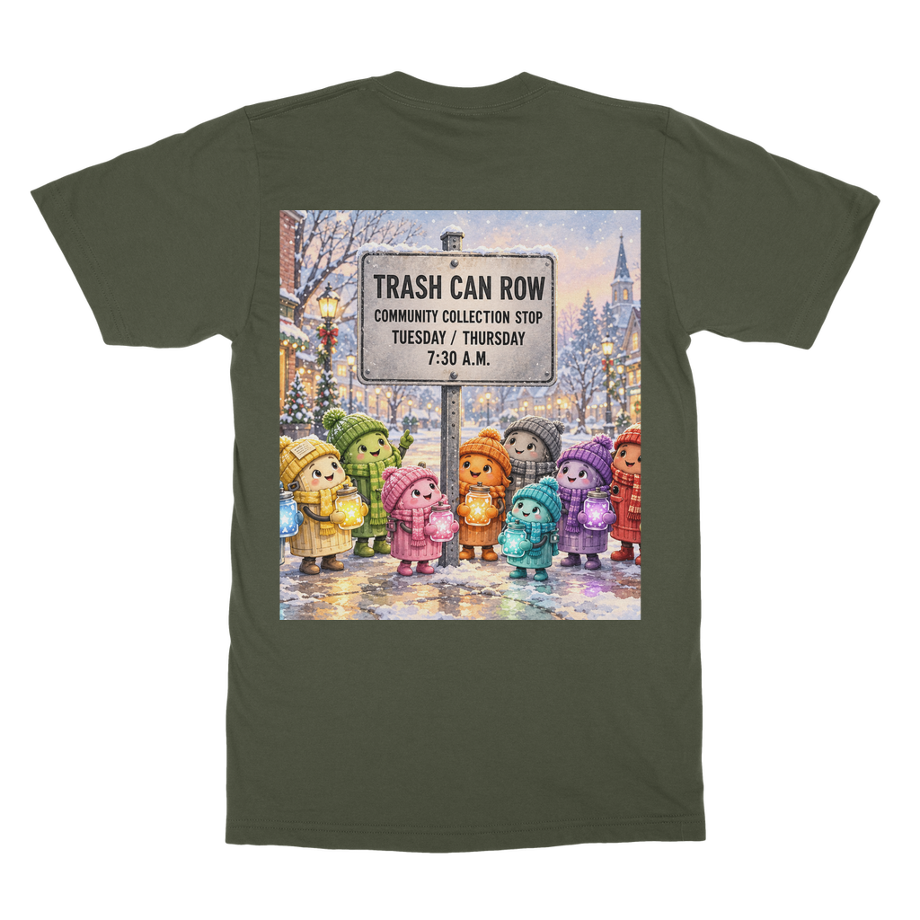 Trash Can Row – Classic Adult T-Shirt