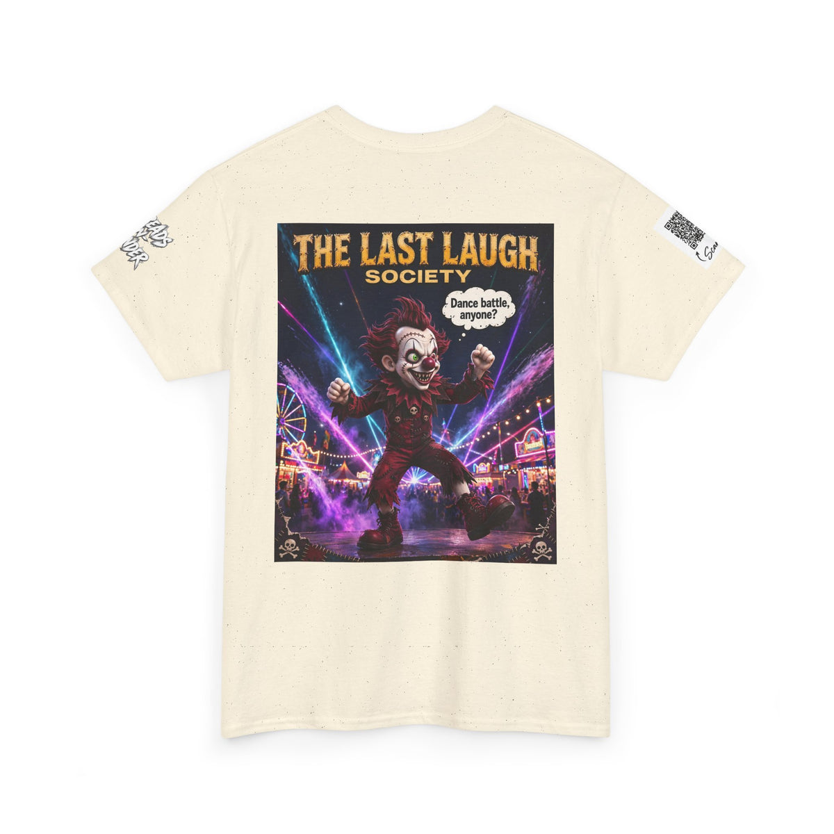 The Last Laugh Society Tee #107 — Carnival Clown Horror Graphic T-Shirt