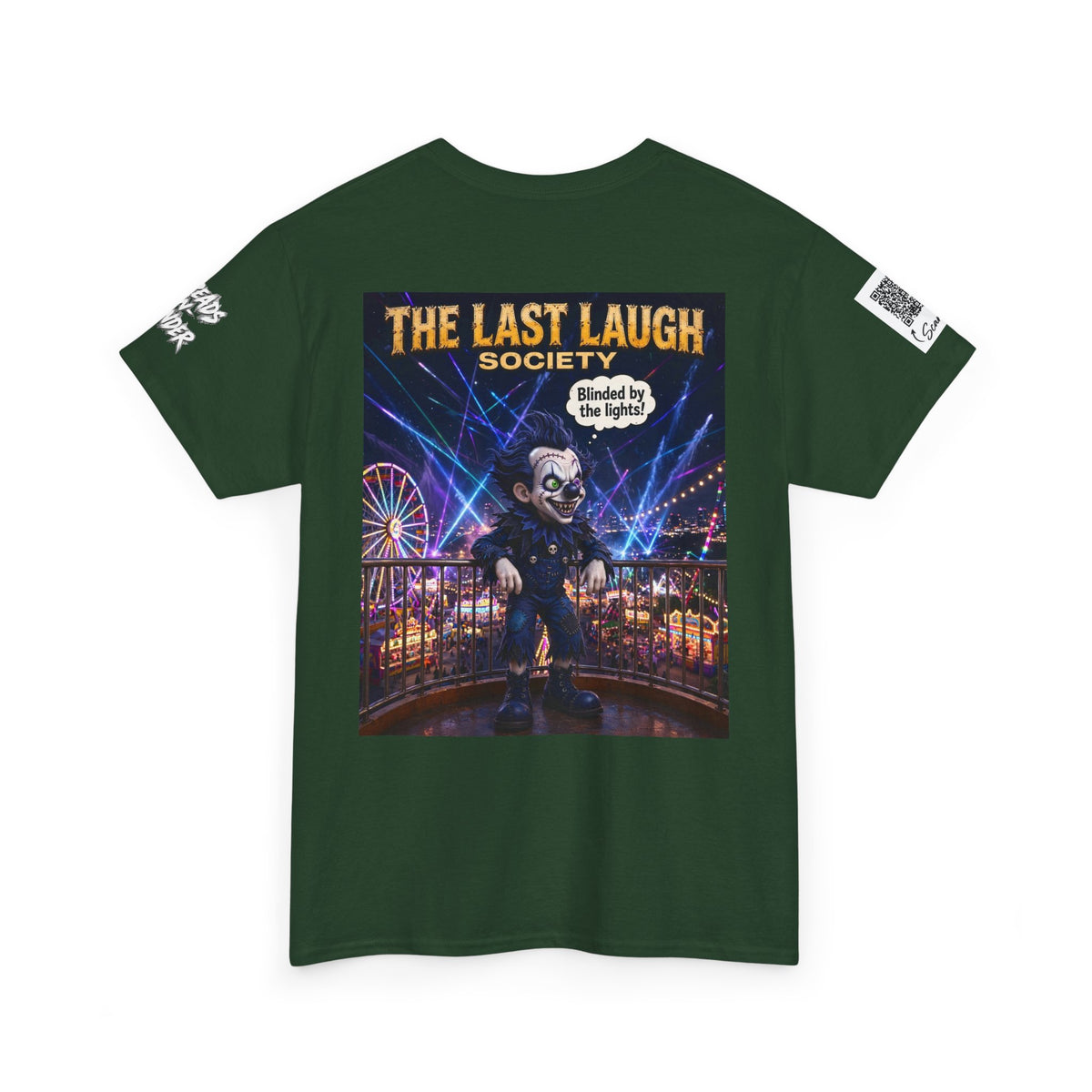 The Last Laugh Society Tee #118 — Carnival Clown Horror Graphic T-Shirt