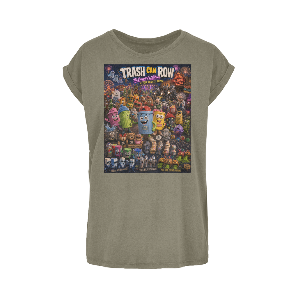 Trash Can Row CONCERT FOR A LIFETIME Women's Extended Shoulder T-Shirt XS-5XL