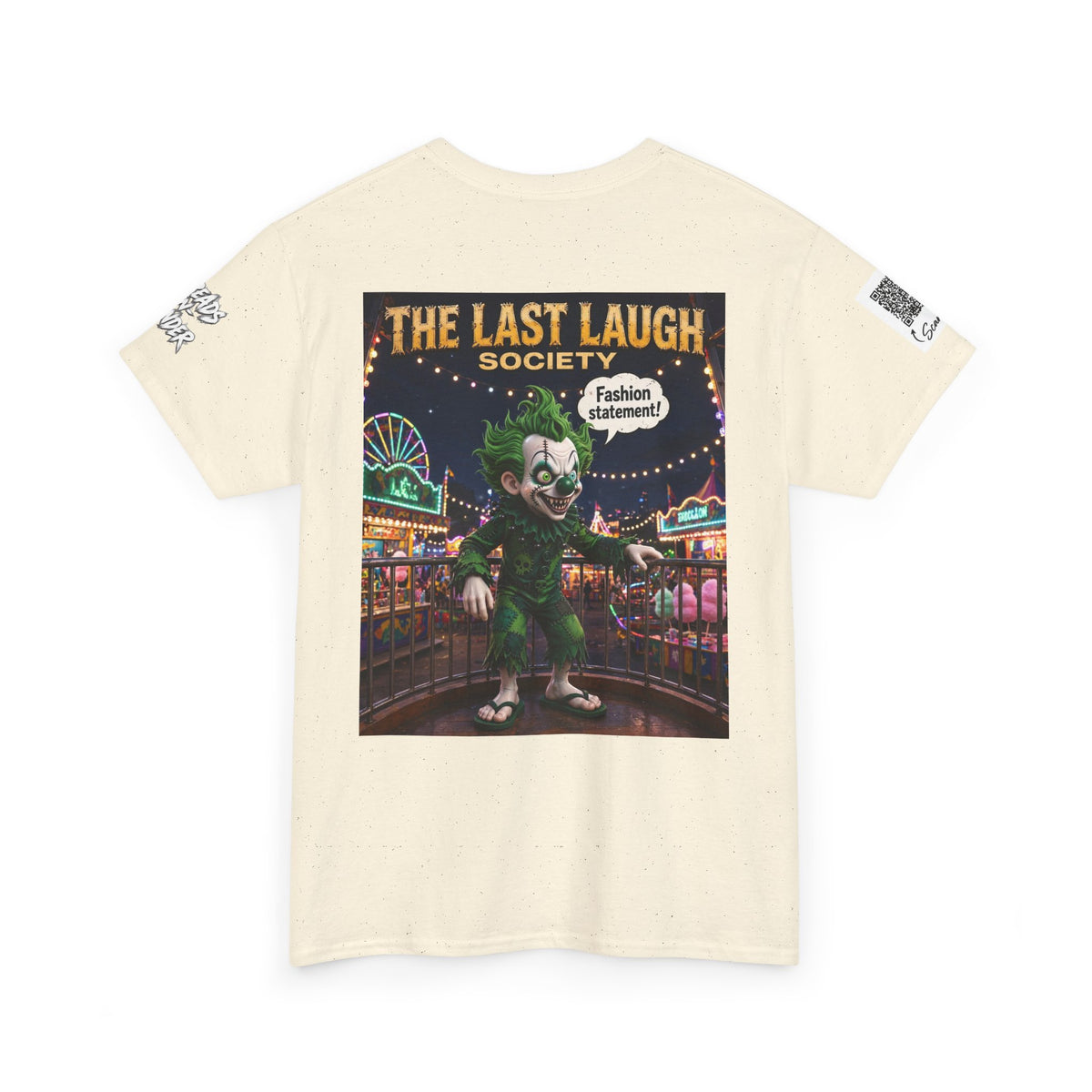 The Last Laugh Society Tee #141 — Carnival Clown Horror Graphic T-Shirt
