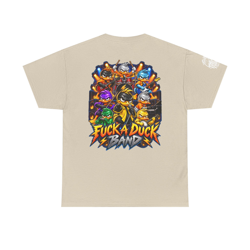 FUCK A DUCK BAND — Full-Color Rock Ensemble Back Graphic Tee