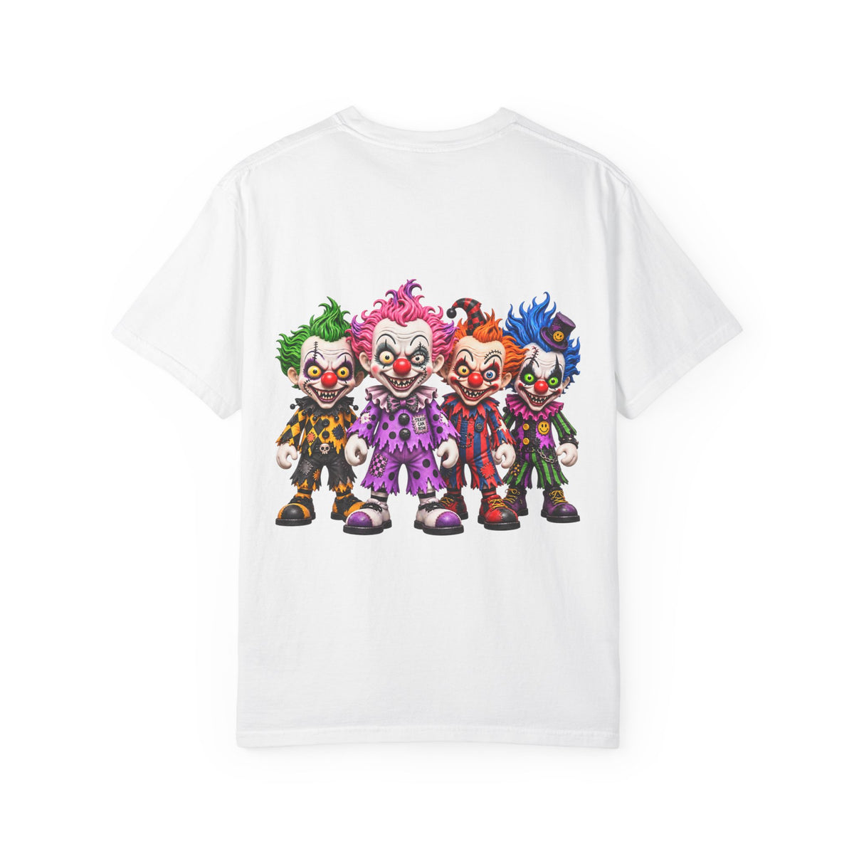 Trash Can Row – Killer Clown Crew Garment-Dyed T-Shirt