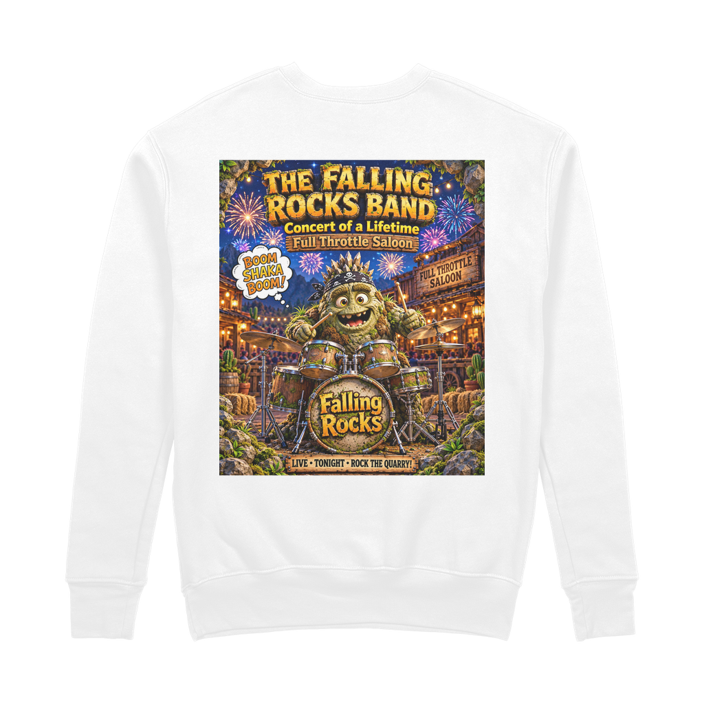 Falling Rocks COllection 100% Organic Cotton Sweatshirt