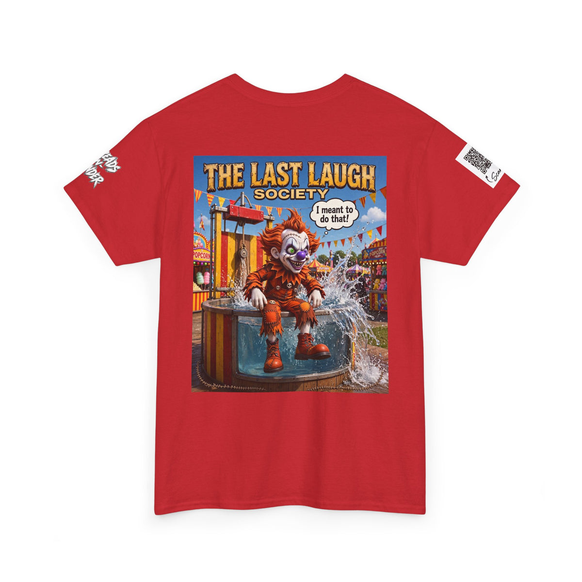 The Last Laugh Society Tee #166 — Carnival Clown Horror Graphic T-Shirt