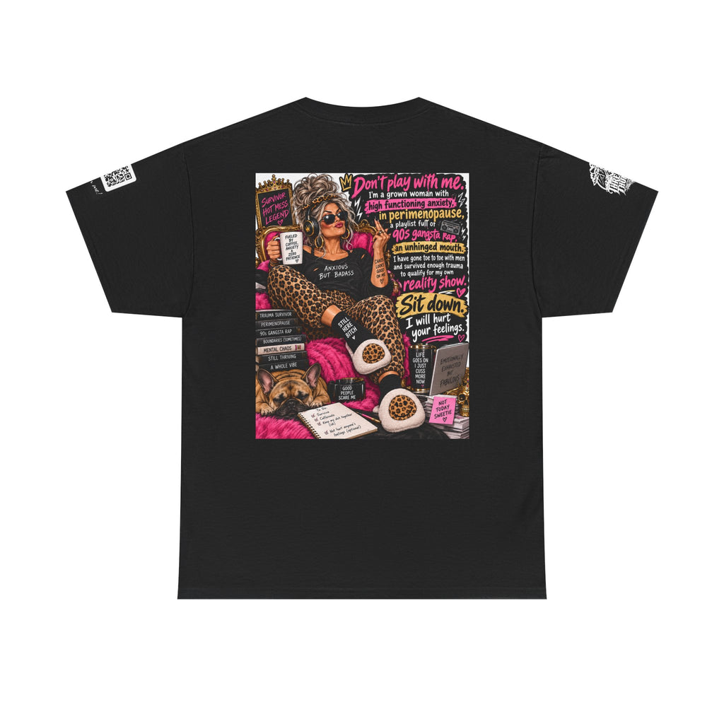 Grown Woman in Premenopause — 90s Gangsta Rap Back Graphic Tee