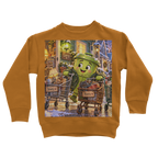 Trash Can Row Classic Kids Sweatshirt