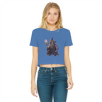 angry can man Classic Women's Cropped Raw Edge T-Shirt