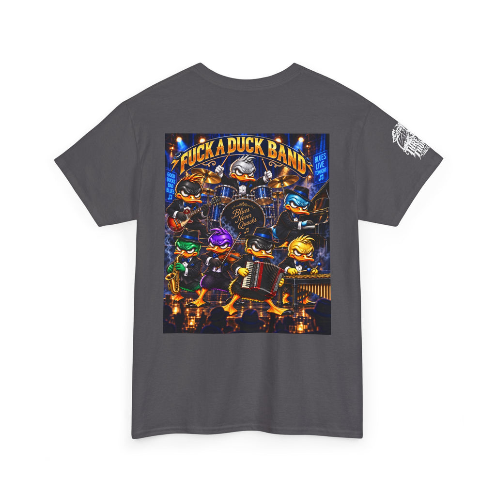 Blues, Tunes & Quacks — Duck Band Back Graphic Tee