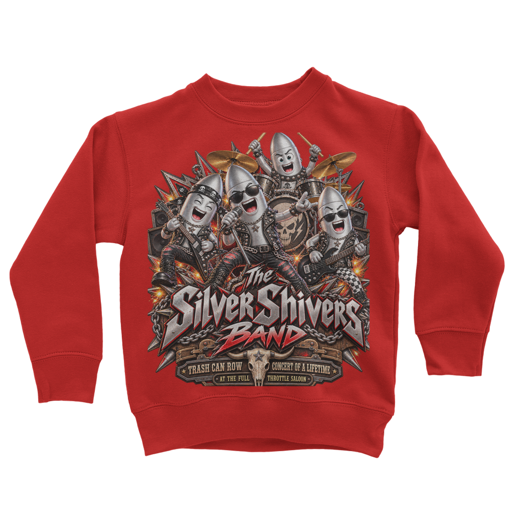 The Silver Shivers Band Classic Kids Sweatshirt