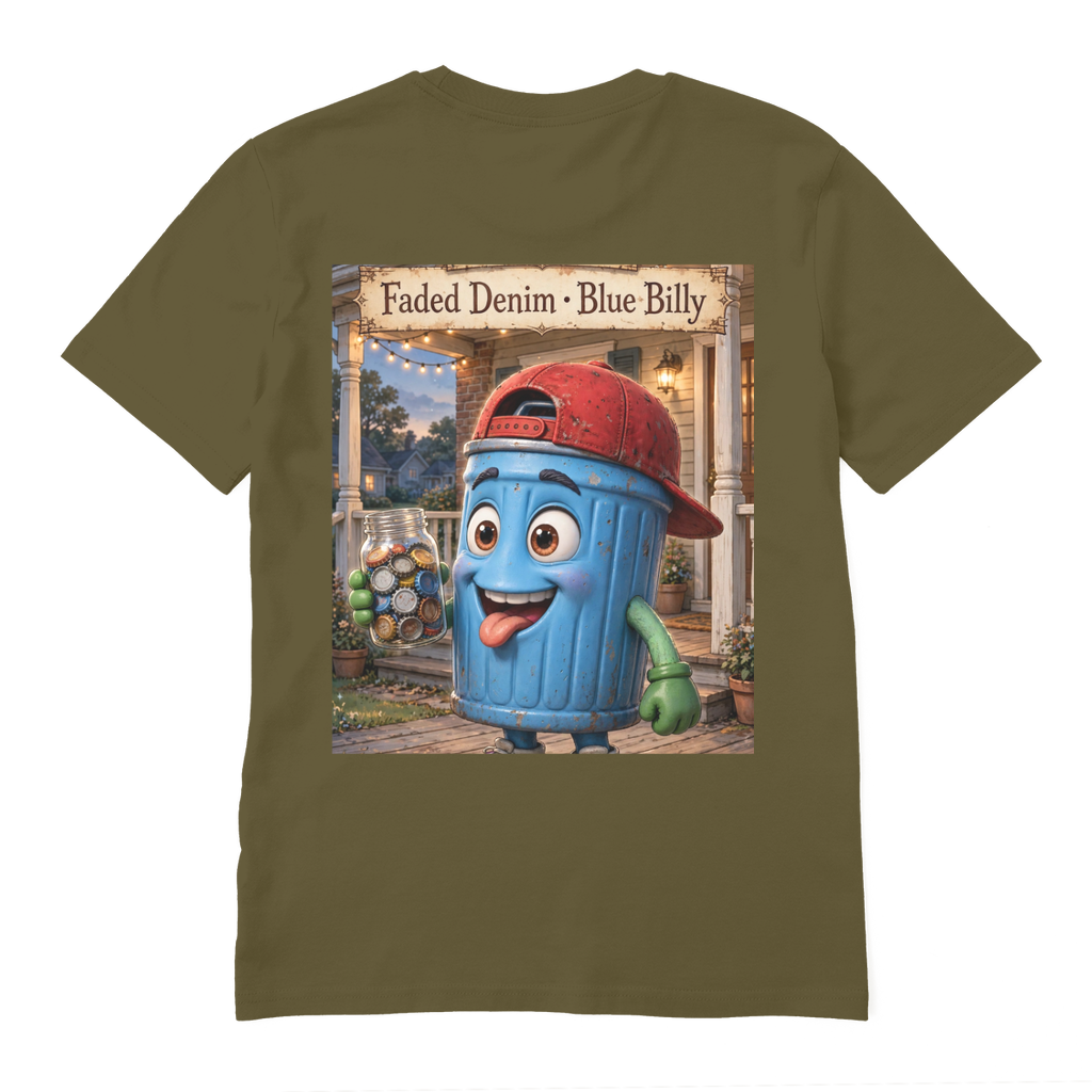 Trash Can Row Premium Organic Adult T-Shirt