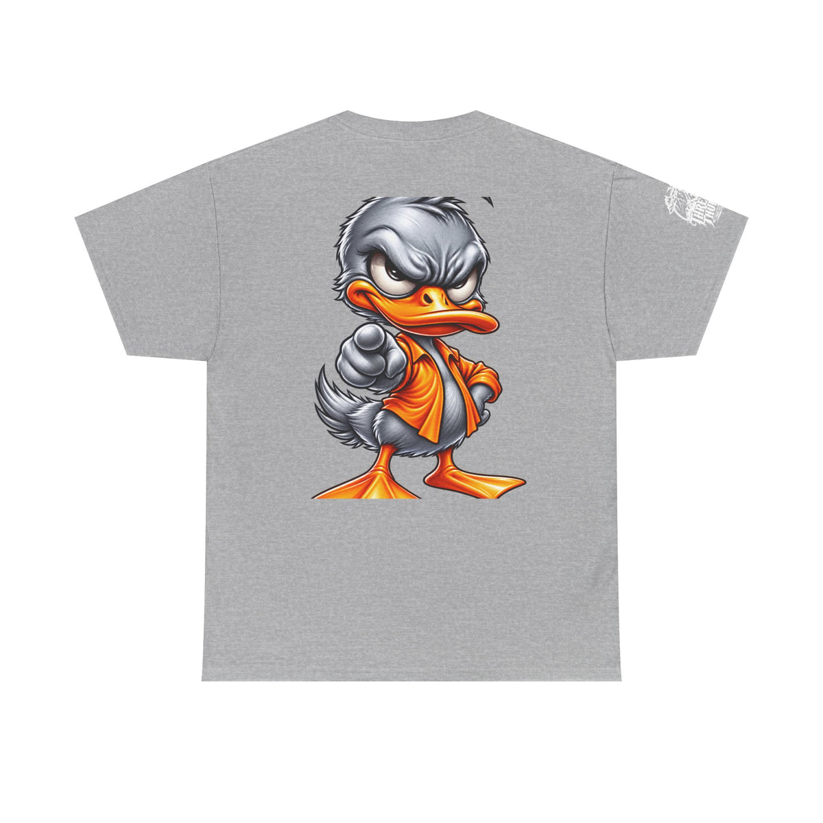 Silver Rebel Duck Character Back Graphic Tee