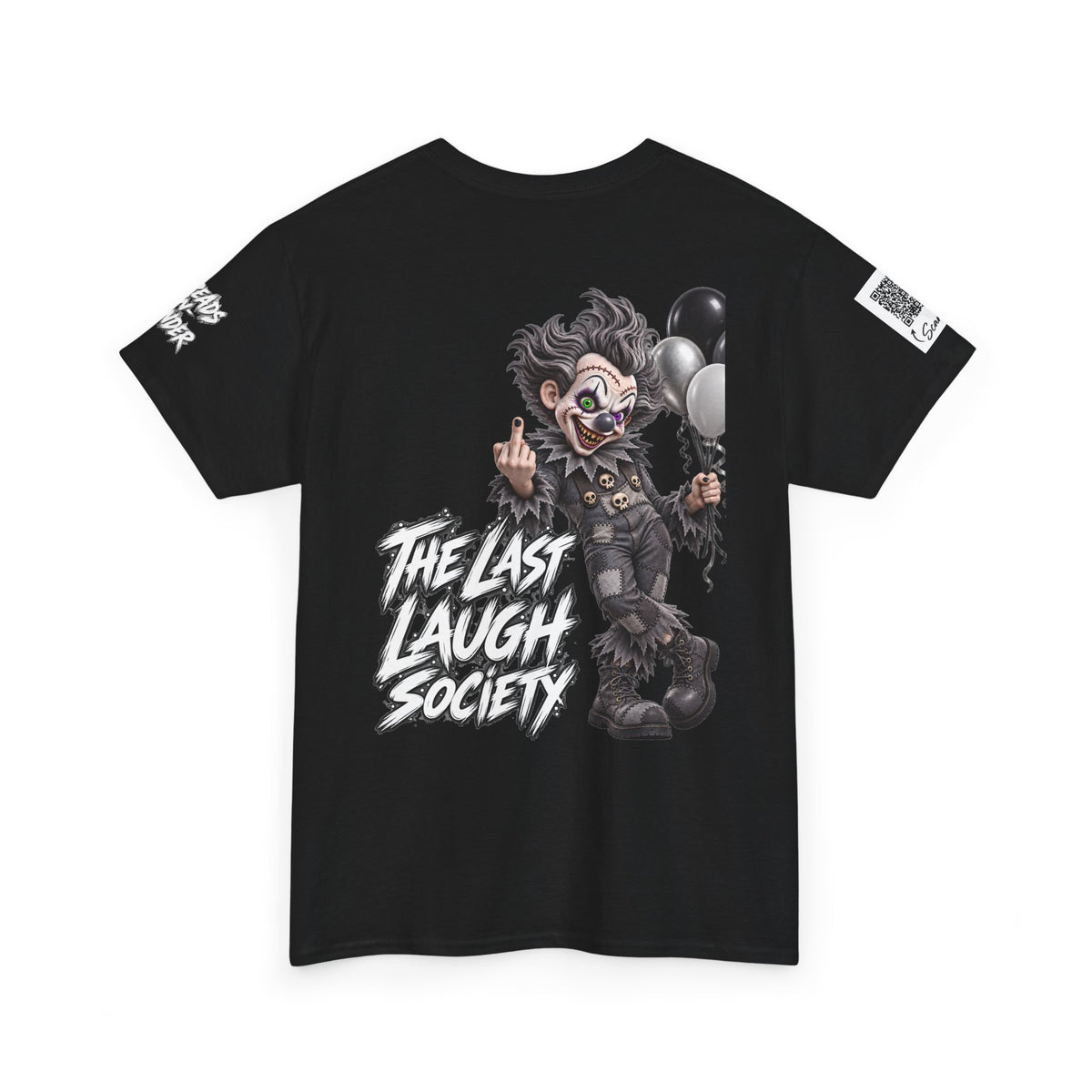 The Last Laugh Society Tee #119 — Carnival Clown Horror Graphic T-Shirt