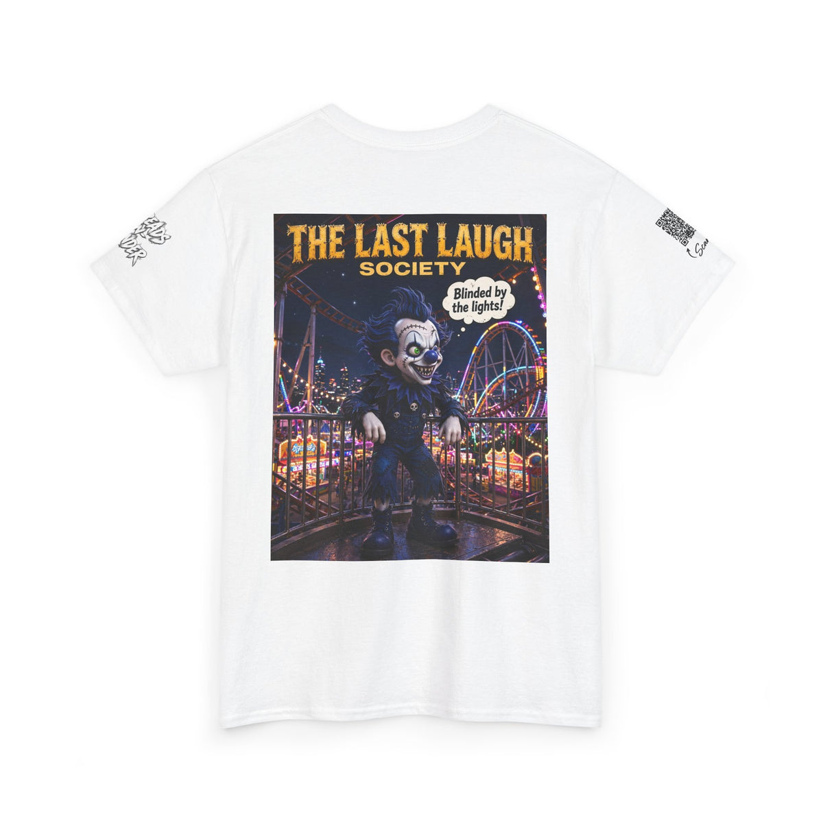 The Last Laugh Society Tee #106 — Carnival Clown Horror Graphic T-Shirt
