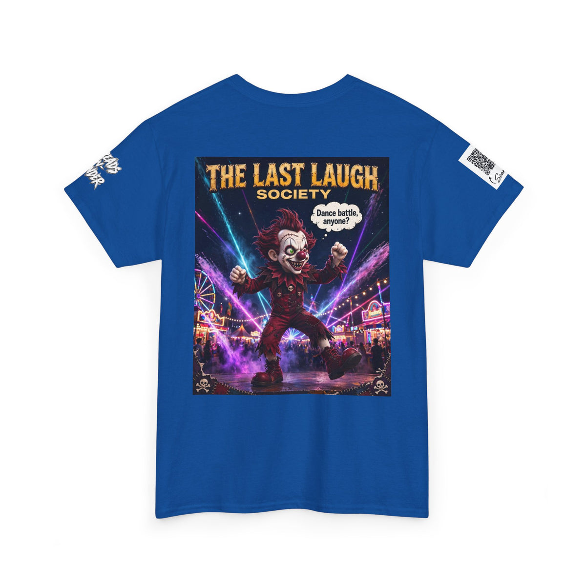 The Last Laugh Society Tee #107 — Carnival Clown Horror Graphic T-Shirt