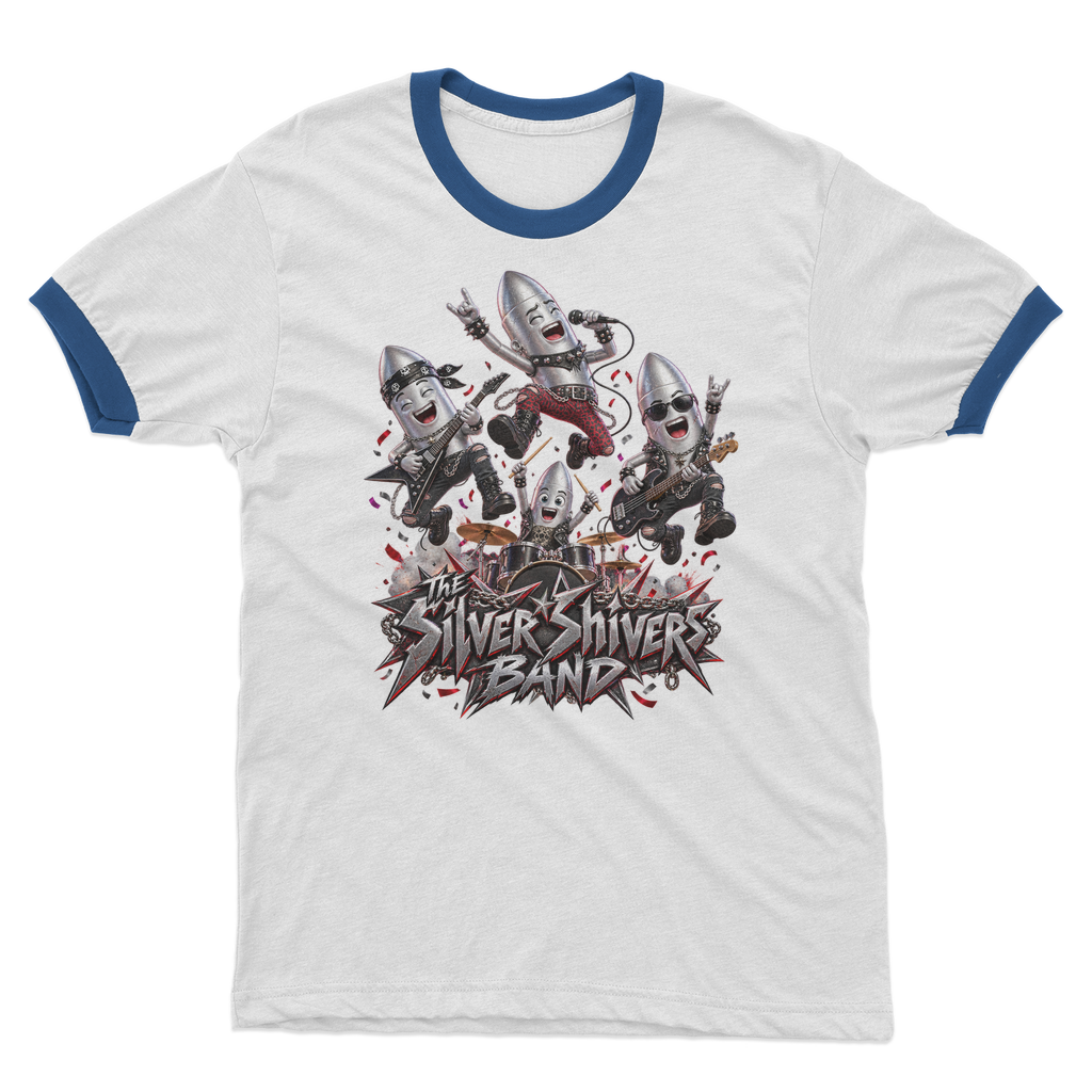 The Silver Shivers Band Adult Ringer T-Shirt