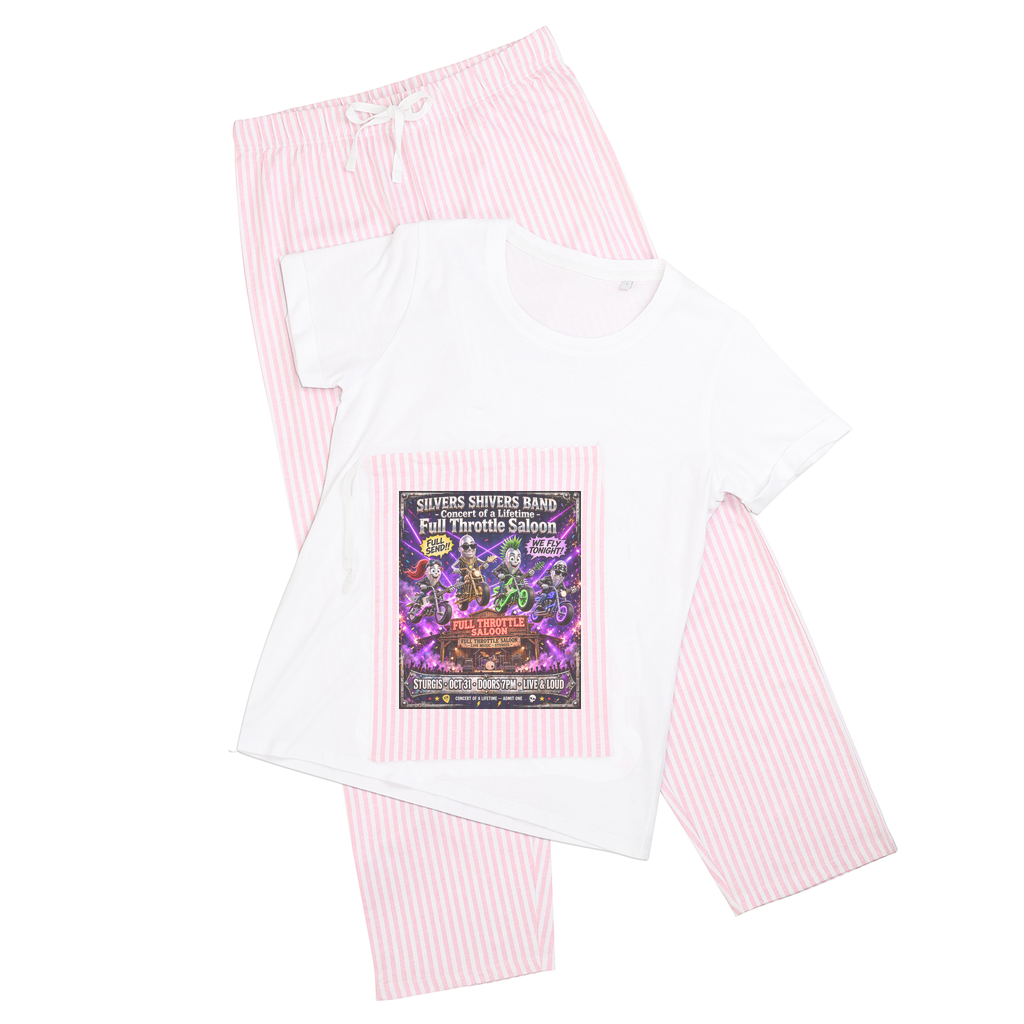 The Silver Shivers Band Women's Long Pant Pyjama Set